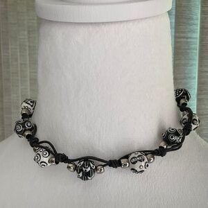 Beaded Choker Necklace Handmade Beads